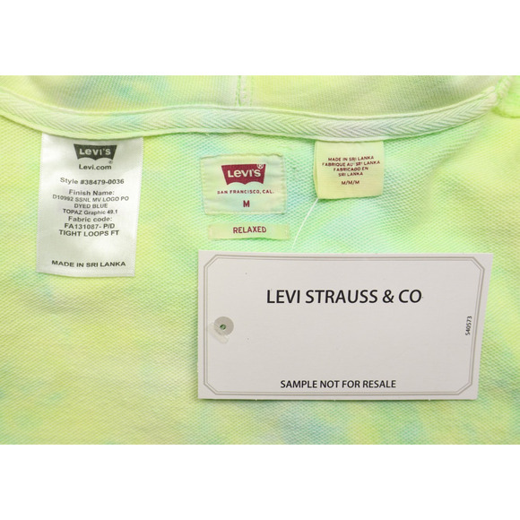 Levi's Men's Relaxed Fit Modern Vintage Scribble Logo Tie Dye Sweatshirt M NEW - Picture 7 of 10